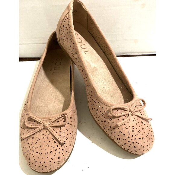SOUL Naturalizer Shoes - Soul Naturalizer Women's Size 7.5 W (Wide) tan Magical Slip- On Flats